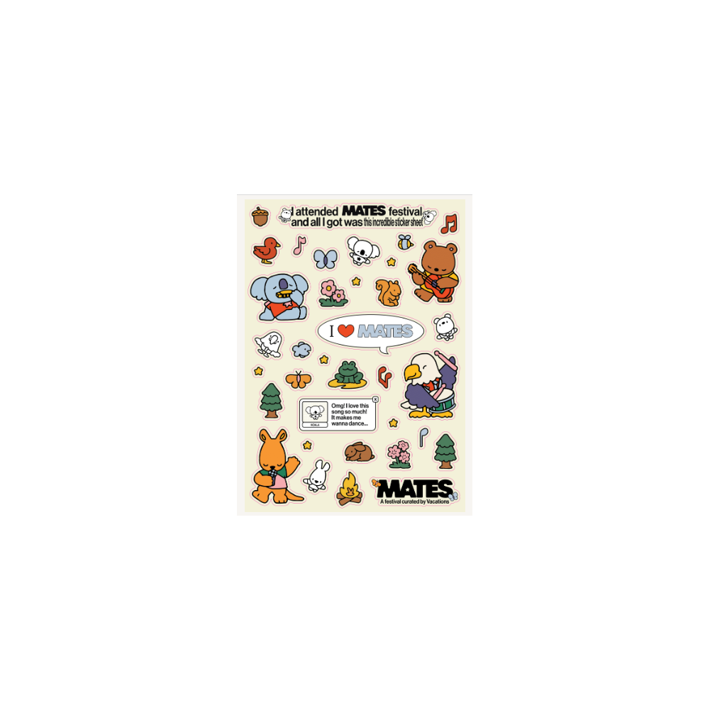 Mates Sticker Sheet