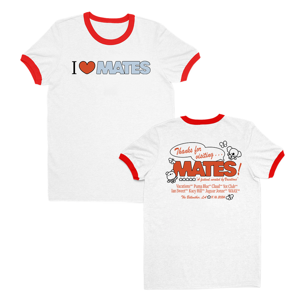Mates 2024 Event Ringer T-Shirt (Red/White)